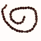 Varied Size Red Garnet Smooth Polished Nuggets, 46 Count