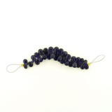 32 Count Graduated Dark Blue Iolite Long Faceted Pears