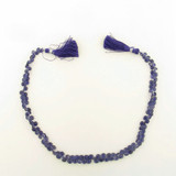 135 Count Graduated Violet Blue Iolite Short Faceted Pears