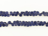 135 Count Graduated Violet Blue Iolite Short Faceted Pears