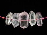 5 Count Varied Size Multicolor Kunzite Faceted Chips