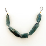 Varied Sizes Blue Kyanite Simple Cut Nuggets, 5 Count