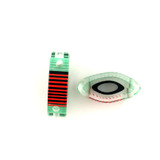 Luigi Cattelan's Green-Orange Italian Glass Focal Bead (Closeout)