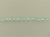 10x6mm Green Fluorite Center Drilled Drops, 10 Count