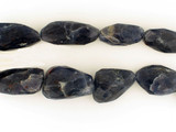 15 Count Iolite Graduated Faceted Nuggets 1 Of A Kind (Closeout)