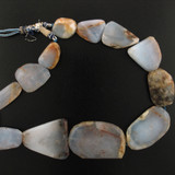 Graduated Chalcedony Faceted Nuggets/Slabs, 13 Count (Closeout)