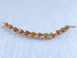12 Count 5x3mm Citrine Faceted Center Drilled Drops
