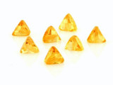 26 Count 5x5mm Yellow Cz Faceted Trillions