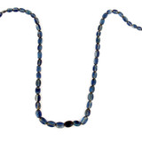 Blue Kyanite Graduated Polished Ovals, Approx 53 Count