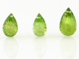3 Count Set Peridot Briolettes