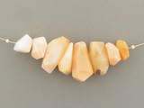 8 Count Varied Size Beige Oregon Opal Simple Cut Nuggets