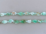 Apx 25 Count Graduated Blue Peruvian Opal Smooth Pears And Rondelles