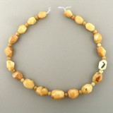 37 Count Graduated Brown  Peruvian Opal Faceted Flat Nuggets And Rounds