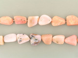 Varied Size Pink Opal Smooth Nuggets, 19 Count