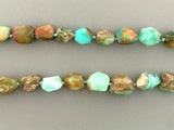 Graduated Blue Peruvian Opal Faceted Nuggets, 24 Count