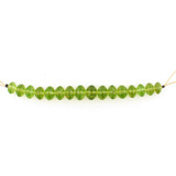 16 Count Graduated Peridot  Faceted Rondelles