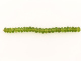 25 Count 7mm Green Ab Grade Peridot Faceted Rondelles