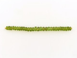 5-6mm Green Ab Grade Peridot Faceted Rondelles, 29 Count