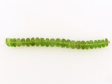 8-9mm Green Ab Grade Peridot Faceted Rondelles, 23 Count