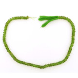 100 Count 8mm Peridot  Faceted Rondelles