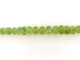 Graduated Green Prehnite Faceted Rondelles, 26 Count