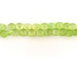 40 Count Graduated  Prehnite Faceted Top Drill Pears