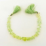 78 Count Varied Size Prehnite Faceted Top Drill Briolettes