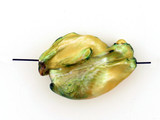Lime Green Pearl Baroque Coin, 1 Count