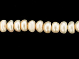 10-11mm White Pearl Baroque Buttons, Apx 45 Count (Closeout)