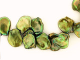 Assorted Size Olive Green Pearl Cornflakes, 12 Count