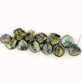 Varied Size Gray Pearl Cornflakes, 12 Count