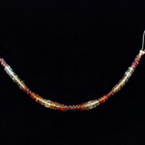 55 Count Graduated Multicolored Quartz Faceted Rondelles