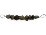Assorted Sizes Blue Rough Sapphire Simple Cut Nuggets, 9 Count