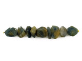 Assorted Sizes Blue Rough Sapphire Simple Cut Nuggets, 9 Count