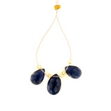 Iolite Faceted Pears, 3 Count
