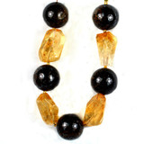 18mm Bronzite Rounds & Citrine Simple Cut, 9 Count