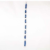 Kyanite & Clear Topaz Ovals/ Rondelles, 33 Count