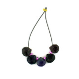 5 Count Varied Size Sugilite Faceted Pears