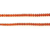 Graduated Orange Spessartite Multifaceted Rondelles, 96 Count