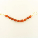 9 Count Graduated Orange Spessartite Faceted Ovals