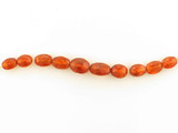 9 Count Graduated Orange Spessartite Faceted Ovals