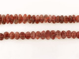 African Sunstone Polished Smooth Side Drilled Pebbles, 47 Count
