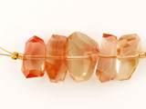 Oregon Sunstone Faceted Side Drilled Nuggets, 5 Count
