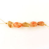 Oregon Sunstone Faceted  Nuggets, 5 Count