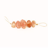 Oregon Sunstone Multi Faceted Side Drilled Nuggets, 5 Count
