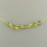 8 x 14mm Varied Size Lemon Topaz Faceted Nuggets 5 Count