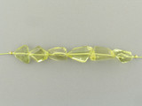 8 x 14mm Varied Size Lemon Topaz Faceted Nuggets 5 Count