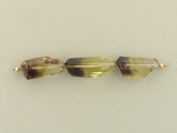 3 Count Varied Sizes Lemon-Smoky Topaz Faceted Nuggets