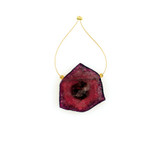 24x27mm Pink Tourmaline Polished Slice