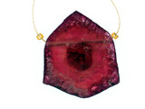 24x27mm Pink Tourmaline Polished Slice